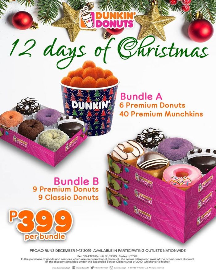 Dunkin' 12 Days of Christmas